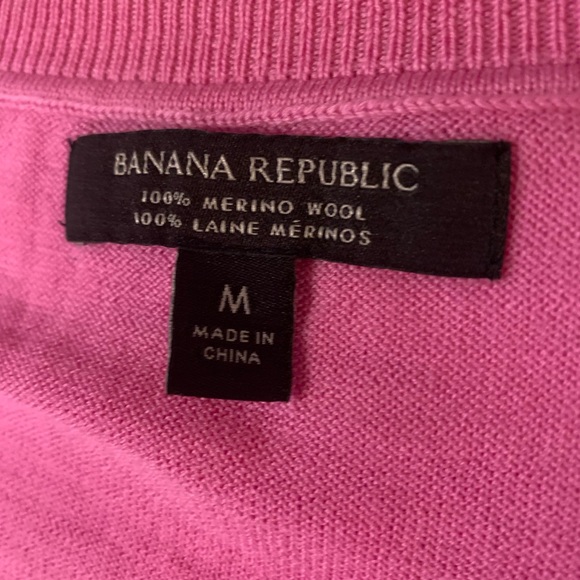 Pink 100%merino Banana Republic - Picture 3 of 3